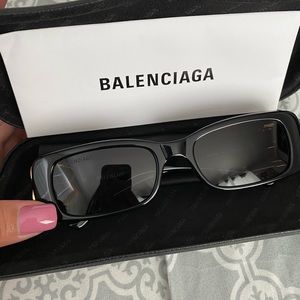 Balenciaga Dynasty Rectangle Sunglasses